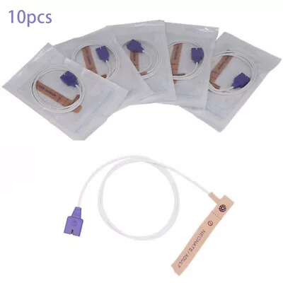 $44.99 • Buy 10Pcs Nellcor Disposable Oximax Spo2 Sensor Compatible For Neonate/Adult 9 Pin