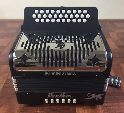 Hohner Panther 3100 Diatonic Accordion- 3 Row 31 Button Key Of FBE-(Tono De FA) • $675