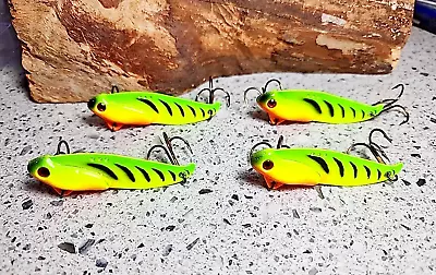 Vibrating Blade Baits 3/4 Oz Custom Paint Fishing Lures Sonar Four Bait Lot • $21.95