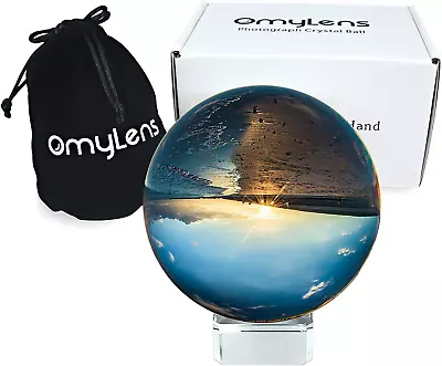 Lens Ball (80Mm) K9 Crystal Ball With Stand And Silk Bag For Photography • $27.91