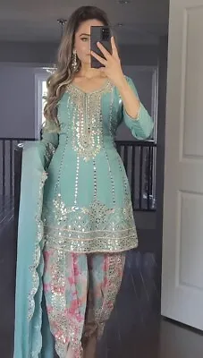 New Designer Party Wear Indian Pakistani Wedding Salwar Kameez Dress Suit Kurti • $89.10