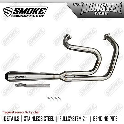 2004-2013 Exhaust Fit Harley  Davidson  Sportster 883 1200 XL1200 Full 2 Into 1 • $430