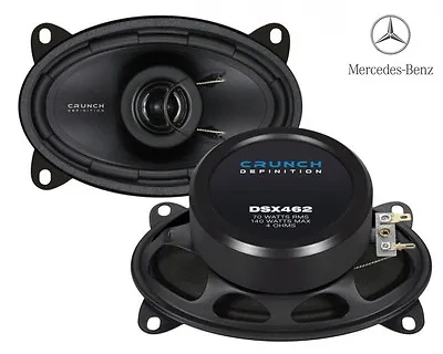 CRUNCH 6x4 COAXIAL SPEAKERS FOR MERCEDES BENZ W126 S-CLASS • $67.73