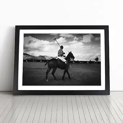 Polo Horse Wall Art Print Framed Canvas Picture Poster Home Decor Living Room • £24.95