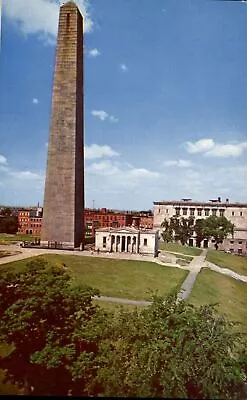 Bunker Hill Monument Charlestown Massachusetts MA Obelisk ~ 1950s • $1.99