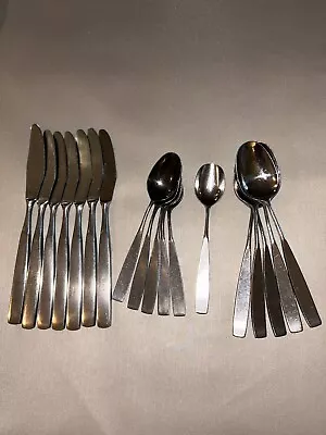 Manor House Japan Stainless Steel Mid Century Flatware 18 Pieces • $63