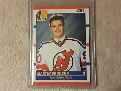 1990-91 Score Martin Brodeur First Round Draft Choice Rookie Card RC #439 Devils • $13.99