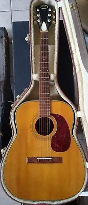 Early 1960's Airline H-7032 Jumbo Dreadnought Acoustic Guitar • $650