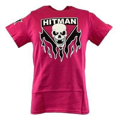 Bret Hitman Hart Pink Mens T-shirt Single Sided Print • $34.99