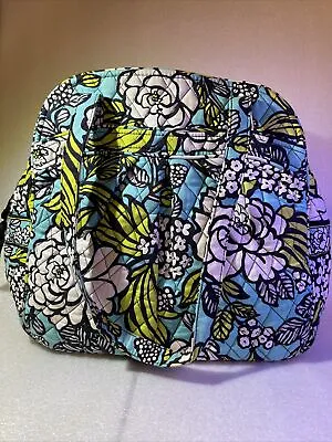 Vera Bradley ISLAND BLOOMS Bowler Shoulder Bag Satchel Purse 12x12 10”straps • $12.77