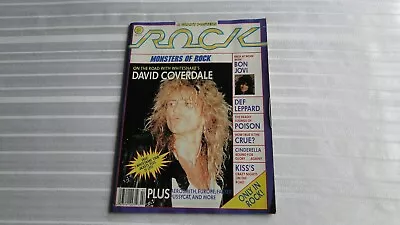 Vintage Magazine Rocks 1988 Whitesnake Bon Jovi Crue Leppard W/ Huge Posters  74 • $10