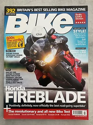 $9.61 • Buy Bike Magazine - July 2003 - Blade V GSX-R1000 V R1 V ZX-9R V 955i, V-Max V V-Rod
