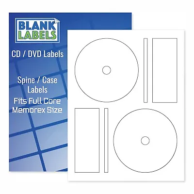 300 CD DVD Laser And Ink Jet Labels -Full Face Memorex Size! 150 Sheets! • $26.99