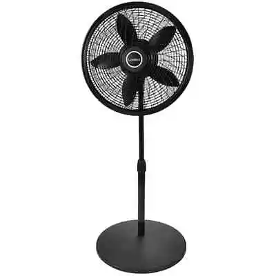 Lasko 18 Inch Cyclone Pedestal Oscillating Floor Fan Black 3 Speed With Remote • $46.38