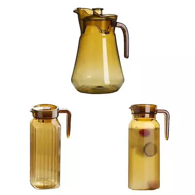 Acrylic  With Lid Hot/Cold Water Jug Juice And Iced Tea Beverage Carafe - • £11.35