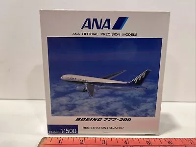 1:500 Herpa ANA Japan Air Nippon Airlines Boeing 777 200 Scale Toy Model Metal • $89