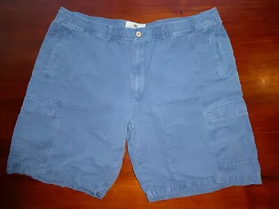 Island Shores Shorts Mens Size 42 Blue Linen Blend Casual Beach • $7