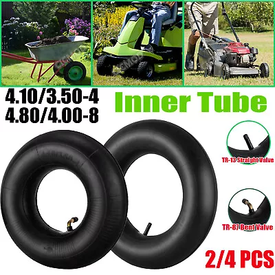 2/4x Heavy Duty Inner Tube For Lawn Mowers Hand Trolley 4.80/4.00-8 4.10/3.50-4 • $18.32