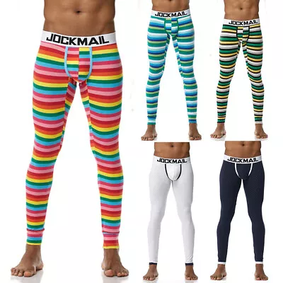 Mens Thermal Underwear Long Trousers Warm Winter Pants Bulge Pouch Bottoms . • $12.20