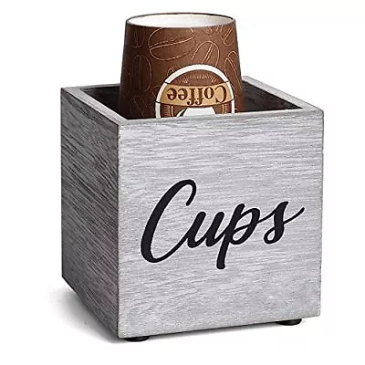 Rustic Grey Small Disposable Cup Dispenser For 3oz5oz Papercupfarmhouse Bathroom • $15.56