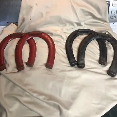 Vntg  Genuine Dropped Forged Steel Horse Shoes (Real Horse Shoe Look) 2 Lb 5 Oz • $12.50