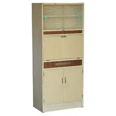 Cool Retro Original 1950's English Kitchen Habberdashery Larda Cupboard Cabinet • $1680.89