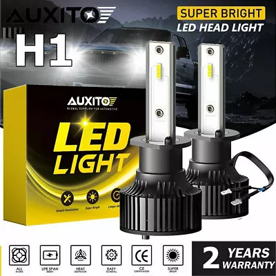 AUXITO H1 LED Headlight Bulbs Kit High Low Beam Bright Xenon White 6000K 24000LM • $20.99