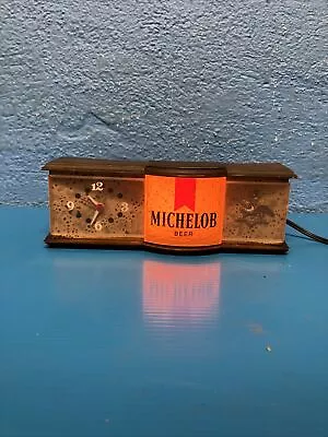 Vintage Michelob Beer Register Topper Clock Light Anheuser Eagle WORKS! • $45