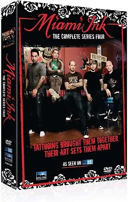 Miami Ink Complete Series Four [3 Disc Dvd Box Set] *new & Sealed*👌 • £8.99