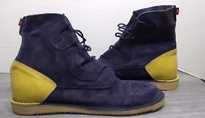 Mark Mcnairy Navy Blue / Tan  Nubuck Boots Oliberte Men's US Size 11 • $77.15