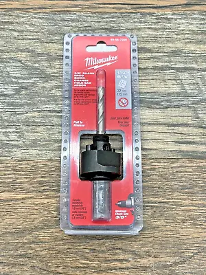 New Milwaukee 49-56-7250 3/8  Shank Ergo Quick-Change Hole Saw Arbor Sealed. • $21.57