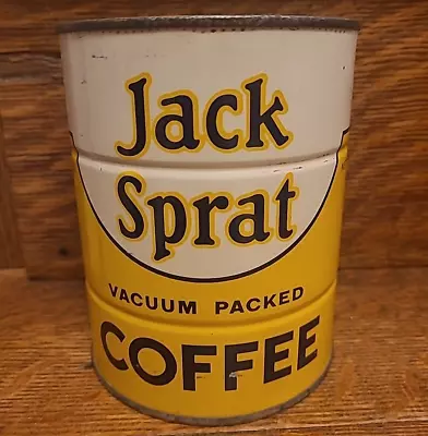 Vintage Jack Sprat Coffee Tin Can - Great Condition • $59.99