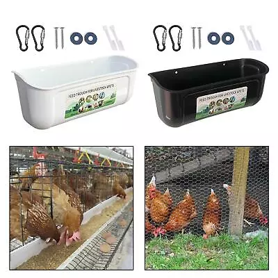 Hanging Chicken Feeder Goat Feeder Water Bucket Livestock Feed Trough Goose • $27.40