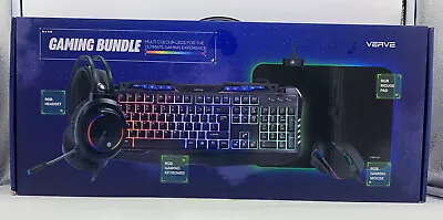 Verve Gaming Bundle - RGB Headset RGB Gaming Keyboard RGB Mouse Pad RGB Mouse • $69.99