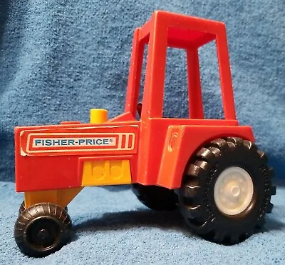 Husky Helpers Tractor Fisher Price Toys 1980 Vintage Toy Farm Equipment  • $16.99