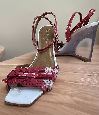 Miss Sixty POLIANA Fuchsia Wedge Woman Shoes Size 38 • $25