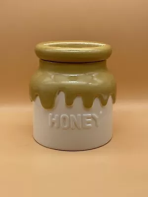 VINTAGE 1981 JAPAN TELEFLORA CERAMIC HONEY POT JAR (No Honey Dipper) • $16