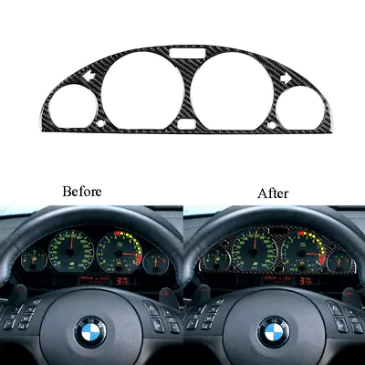 Carbon Fiber Interior Instrument Panel Cover Trim For BMW 3 Series E46 1998-2005 • $12.89