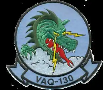 4  Navy Vaq-130 Zappers Dragon Fixed Wing Squadron Hook & Loop Embroidered Patch • $29.99