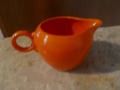 Vintage FIESTA Radioactive RED/ Orange 2 Pint Milk Pitcher Jug Fiestaware H-L-C • $34.99