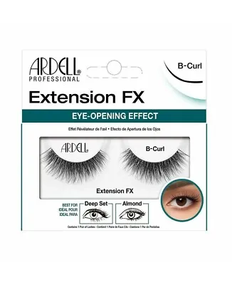 Ardell Extension FX False Eyelashes - B Curl - Eye Opening Effect Lashes • £7.99