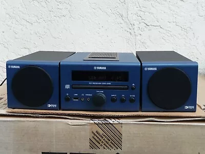 Yamaha MCR-040 Micro Component Stereo System CD FM USB IPod Blue • $230