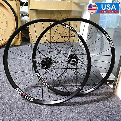 BUCKLOS Boost Wheelset 27.5/29  Clincher Rim MTB Bike Disc Brake Wheels Aluminum • $209.95