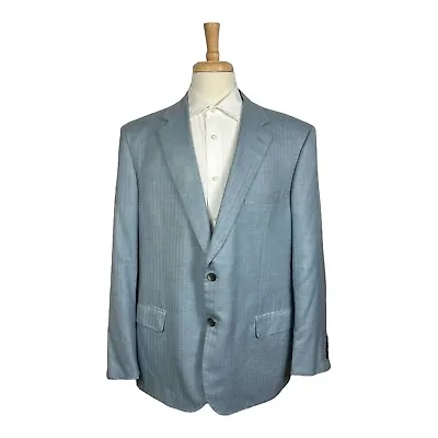Brioni Current Light Blue Cashmere Silk Mens Blazer Size 48R Excellent • $279.99