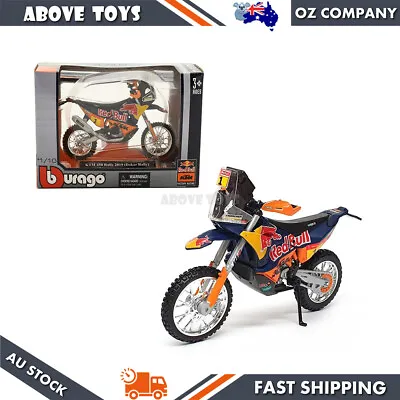 Bburago 1:18 Scale KTM 450 Dakar Rally 2019 Red Bull #1 Diecast Motorbike Model • $24.60