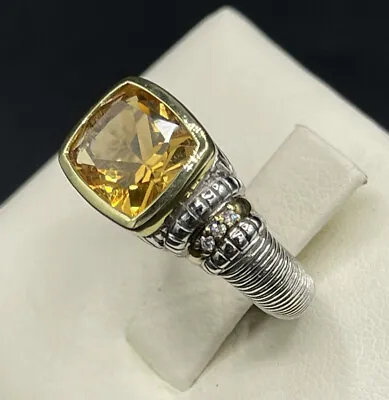 JUDITH RIPKA Citrine And Diamond Ring • $412