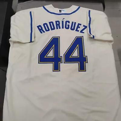 Julio Rodriguez #44 Seattle Mariners Cream Cool Base Jersey. • $46.99