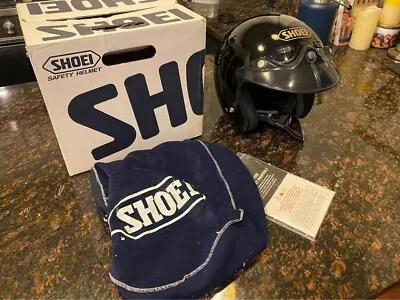 Shoei RJ-Air Platinum Motorcycle Helmet Black Sz L No Face Shield  • $60