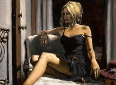 Fabian Perez The Red Hat 16 X 22 Inch Signed Ltd Ed Framed Canvas Print 36/195 • £1499.99