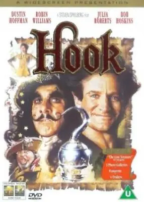 Hook DVD (2014) Dustin Hoffman Spielberg (DIR) Cert U FREE Shipping Save £s • £1.94